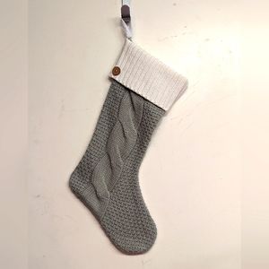Christmas stocking knit cable